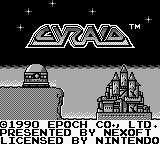 Cyraid (USA) Title Screen